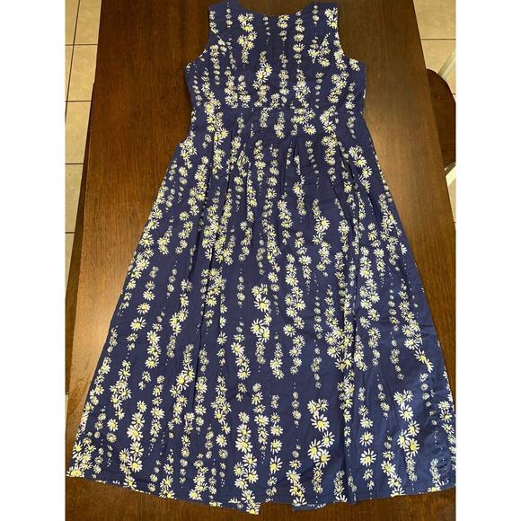 Chadwick Cottage Core Prairie Peasant Ms. Frizzle Dress Women 16 Floral Button - Picture 3 of 9